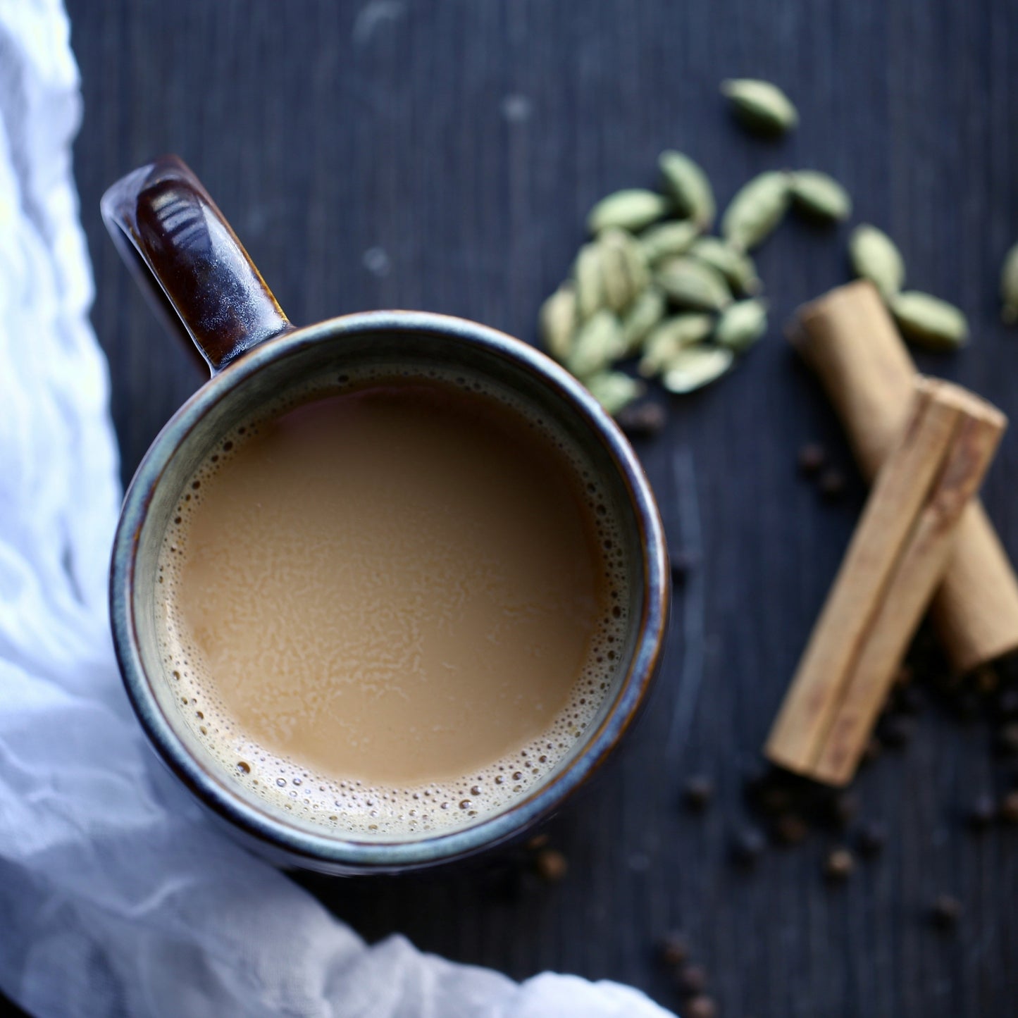 A photo of a Chai Tea from Support Your Local Weed Man in the category. Tags: Beverage Cafe