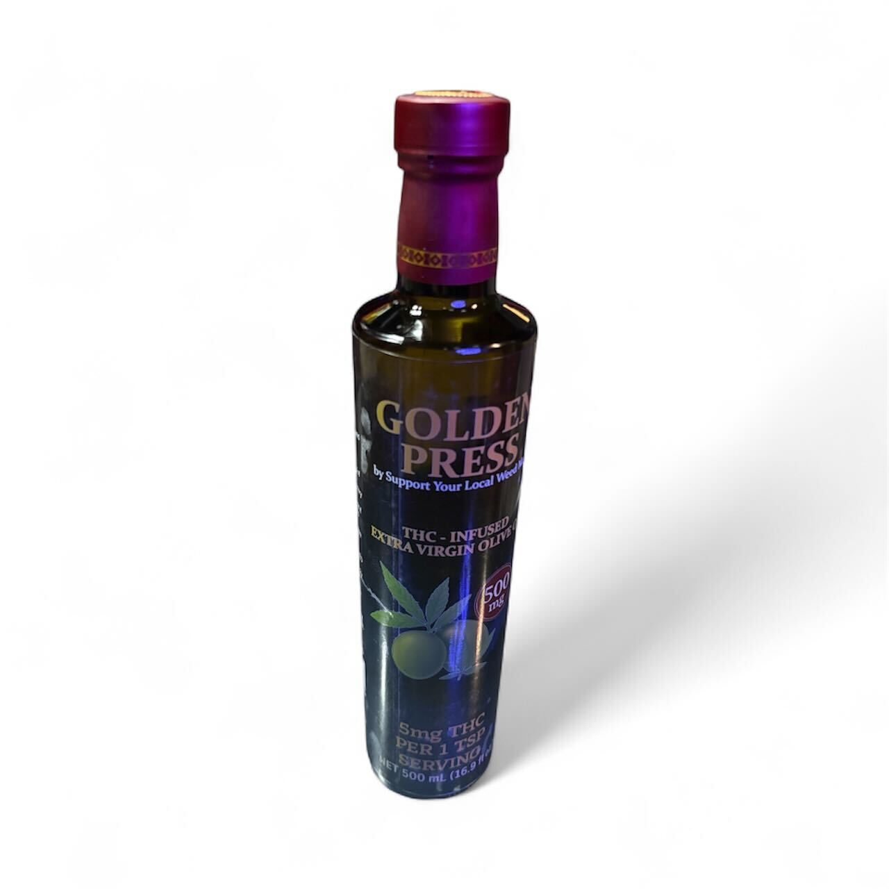 Golden Press Infused Olive Oil | Prohibition THCafe