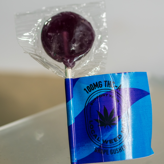 100mg Grape Gusher Lollipop