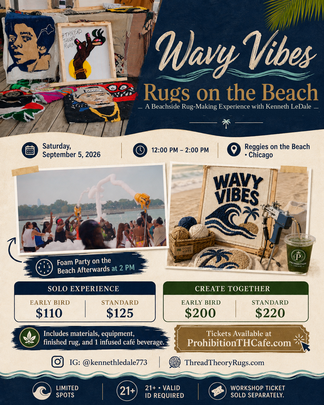 Wavy Vibes: Rugs on the Beach with Kenneth LeDale