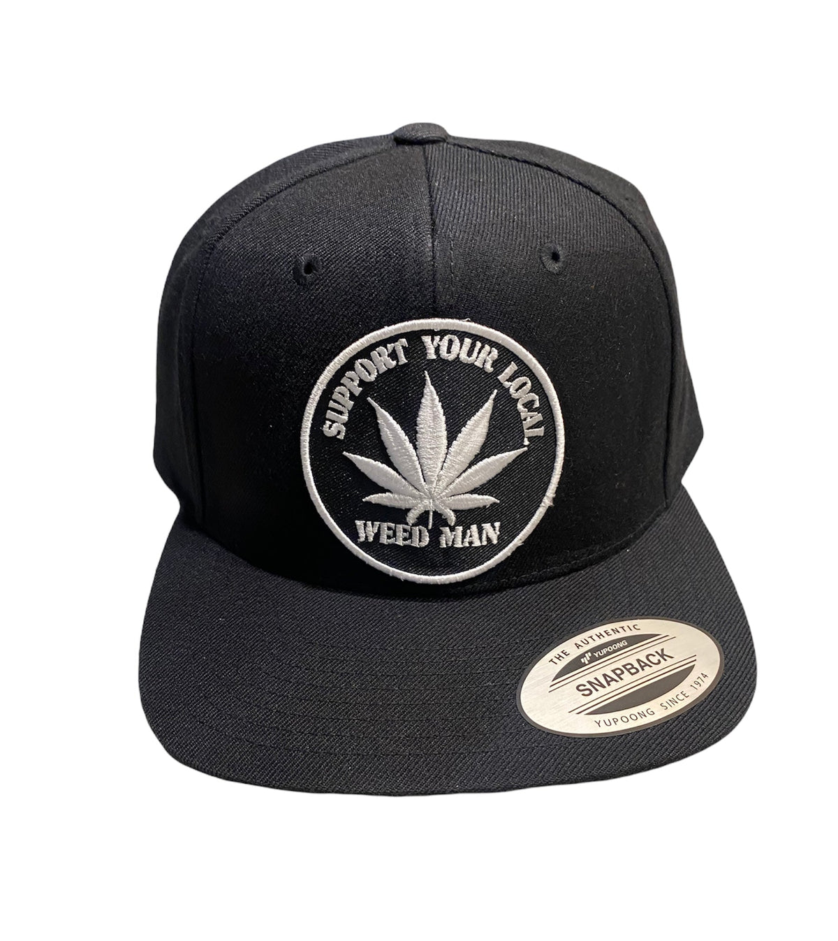 A photo of a “THE MOVEMENT” SnapBack Hat from Support Your Local Weed Man in the Snap Back category. Tags: Merch